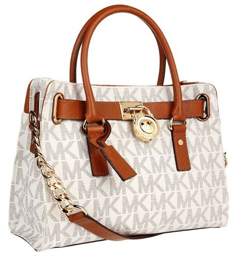 michael kors vanilla signature handbag|Michael Kors vanilla bag.